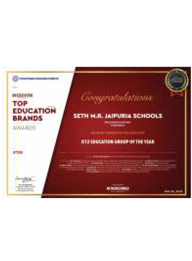 BEST K12 EDUCATION GROUP OF THE YEAR 2020!